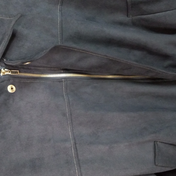 LEWKIN Faux Suede Zipper Bonber Jacket Korean Women's Fashion Size - Picture 13 of 16